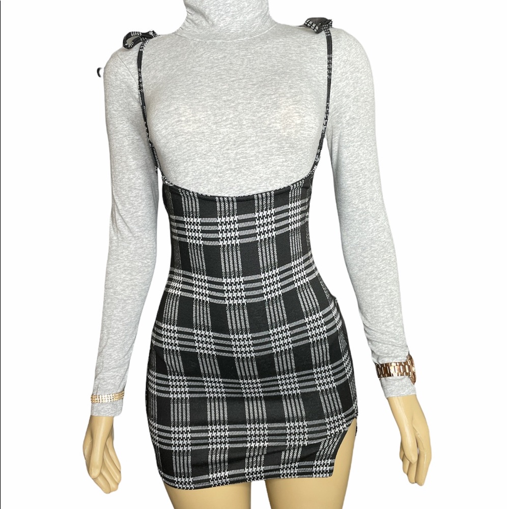 Plaid dress size small